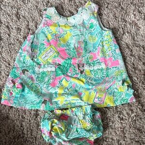 Lilly Pulitzer Pink and Green Diaper Covers